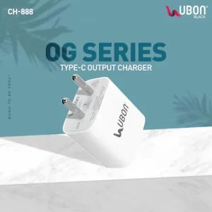 Ubon 22 W GaN 3 A Mobile Charger CH-888 OG Series with Type-C Output Port Charger