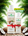 TJ’s Natural Coconut oil (extra vergin) 200ml+100ml (combo)