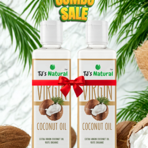 TJ’s Natural Coconut oil (extra vergin) 200ml+200ml (combo)