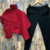 Red shirt and pant
